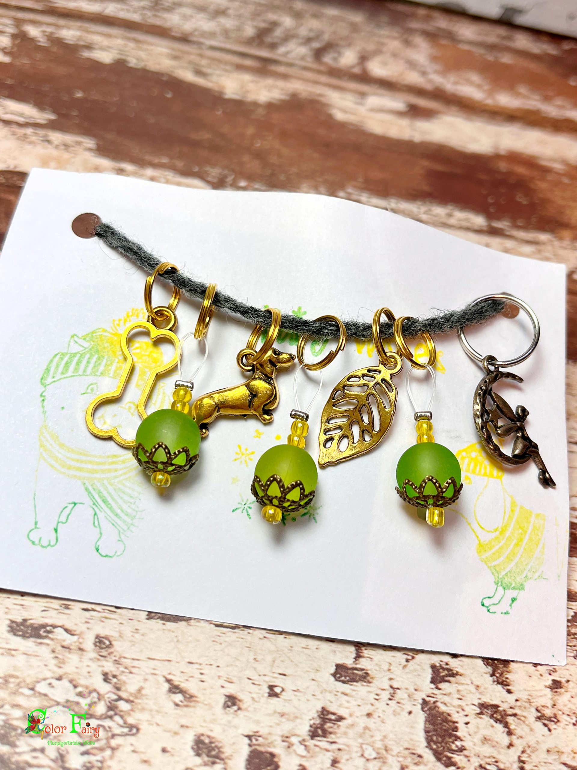 Maschenmarkierer Set Dackel – Bild 2