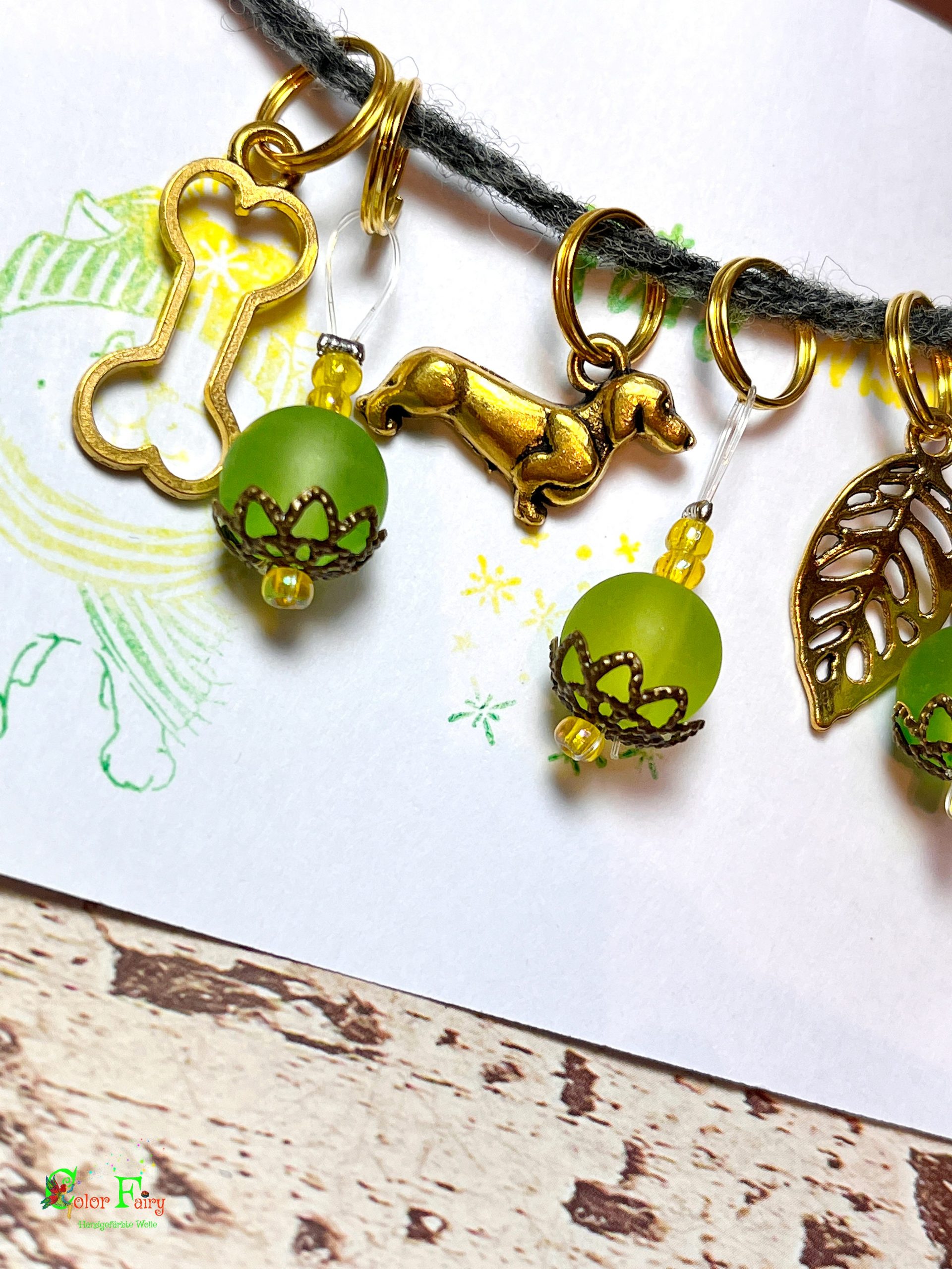 Maschenmarkierer Set Dackel – Bild 3